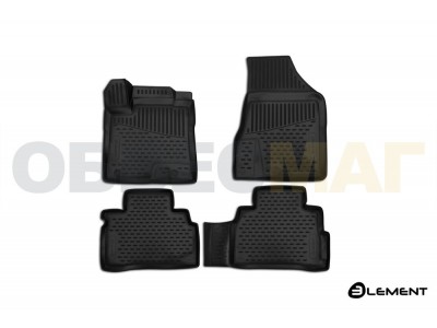 Коврики 3D в салон полиуретан 4 штуки Element для Nissan Murano Z52 2016-2021