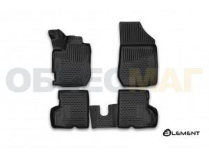 Коврики 3D в салон Element полиуретан 4 штуки на Renault Kaptur № ELEMENT3D4141210k