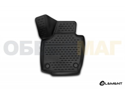 Коврик 3D в салон передний левый полиуретан 1 штука Element для Skoda Rapid 2012-2021