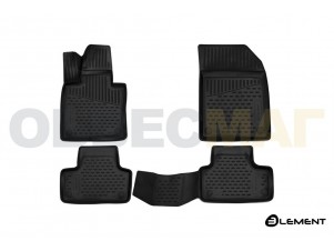 Коврики 3D в салон Element полиуретан 4 штуки на Volvo XC60 № ELEMENT3D5017210k