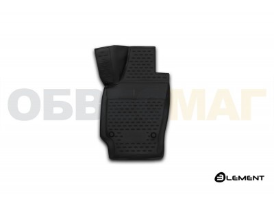 Коврик 3D в салон передний левый полиуретан 1 штука на седан Element для Volkswagen Polo Sedan 2009-2020