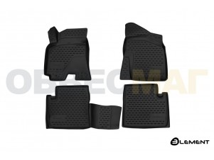 Коврики 3D в салон Element полиуретан 4 штуки на Chery Tiggo 3 № ELEMENT3D6322210