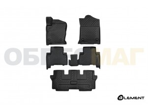 Коврики 3D в салон Element полиуретан 5 штук на Haval H9 № ELEMENT3D9903210k