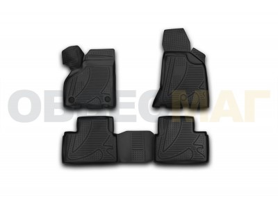 Коврики 3D в салон полиуретан 4 штуки Element для Lada Priora 2010-2018