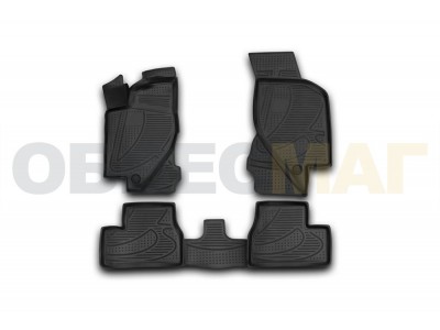 Коврики 3D в салон полиуретан 4 штуки Element для Lada Granta 2011-2021
