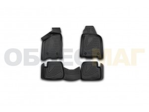 Коврики 3D в салон Element полиуретан 4 штуки на ВАЗ 2113/2014/2015 № F900250E1