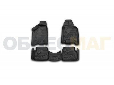 Коврики 3D в салон полиуретан 4 штуки Element для ВАЗ 2113/2014/2015 2004-2014