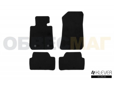 Коврики в салон Klever Econom 4 штуки на хетчбек 5 дверей с АКПП для BMW 1 E87 2004-2011