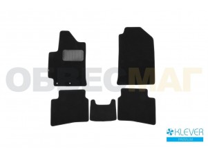 Коврики в салон Klever Premium 5 штук для Kia Rio № KLEVER03255522110kh
