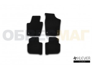 Коврики в салон Klever Econom 4 штуки для седана для Skoda Rapid № KVR01451701200k