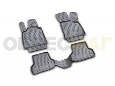 Коврики в салон полиуретан  на хетчбек 3 двери 4 штуки Element для Audi A3 2007-2012