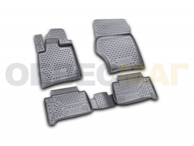 Коврики в салон полиуретан 4 штуки Element для Audi Q7 2006-2015