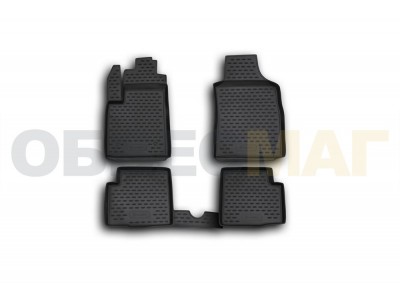 Коврики в салон полиуретан 4 штуки Element для FIAT 500 2007-2021