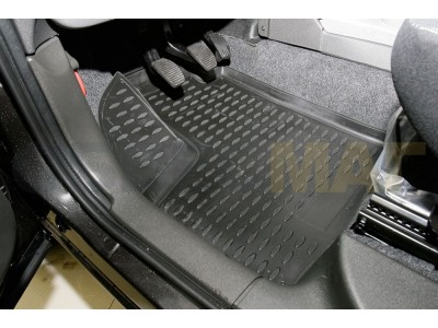 Коврики в салон полиуретан 4 штуки Element для FIAT Doblo Panorama 2005-2021