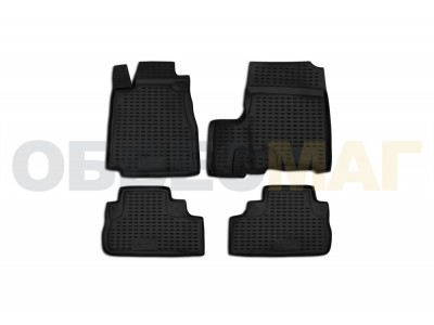 Коврики в салон полиуретан 4 штуки с сабвуфером Element для Honda CR-V 2007-2012