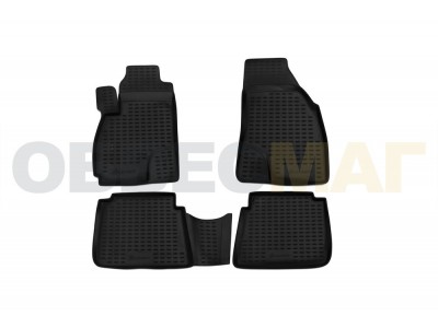 Коврики в салон полиуретан 4 штуки Element для Hyundai Santa Fe Classic 2001-2006
