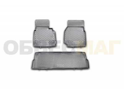 Коврики в салон полиуретан 3 штуки Element для Land Rover Defender 110 2007-2016