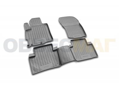 Коврики в салон полиуретан 4 штуки Element для Mitsubishi Outlander XL 2005-2012