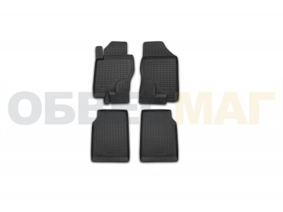Коврики в салон полиуретан 4 штуки Element для Nissan Navara 2005-2010