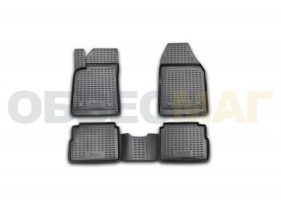 Коврики в салон полиуретан 4 штуки на универсал Element для Opel Vectra C 2002-2008