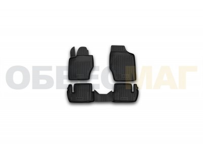 Коврики в салон полиуретан 4 штуки Element для Peugeot 307 2001-2008