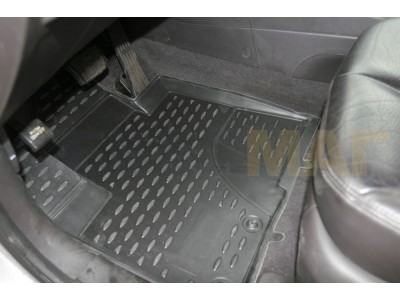 Коврики 3D в салон полиуретан 4 штуки Element для Hyundai Santa Fe 2010-2012