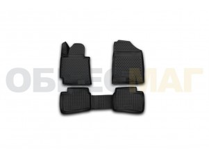 Коврики 3D в салон Element полиуретан 4 штуки на Hyundai Elantra № NLC.3D.20.55.210