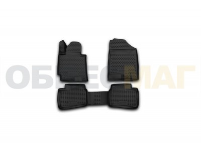 Коврики 3D в салон полиуретан 4 штуки Element для Hyundai Elantra 2014-2015