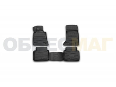 Коврики 3D в салон полиуретан 4 штуки Element для Hyundai Genesis 2014-2021