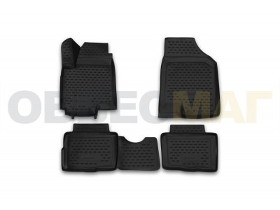 Коврики 3D в салон полиуретан 4 штуки Element для Kia Soul 2008-2014