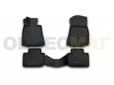 Коврики 3D в салон полиуретан 4 штуки Element для Lexus IS 250 2013-2021