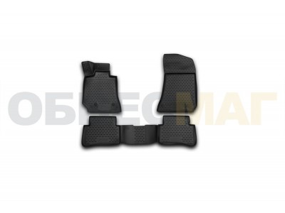 Коврики 3D в салон полиуретан 4 штуки Element для Mercedes-Benz E-Class W212 2013-2021