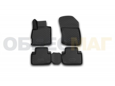 Коврики 3D в салон полиуретан 4 штуки для 4х2 Element для Mitsubishi Outlander 2012-2021