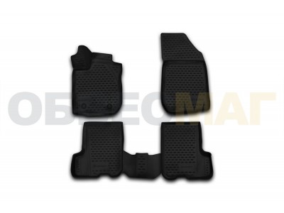 Коврики 3D в салон полиуретан 4 штуки Element для Renault Sandero/Sandero Stepway 2014-2021