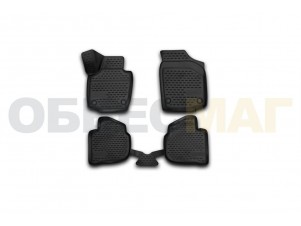 Коврики 3D в салон Element полиуретан 4 штуки на Skoda Rapid № NLC.3D.45.15.210k