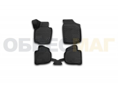 Коврики 3D в салон полиуретан 4 штуки Element для Skoda Rapid 2012-2021