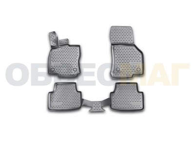 Коврики 3D в салон полиуретан 4 штуки Element для Skoda Octavia A7 2013-2020