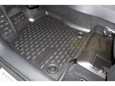 Коврики 3D в салон полиуретан 4 штуки Element для Skoda Octavia A7 2013-2020
