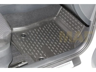 Коврики 3D в салон полиуретан 4 штуки Element для Skoda Octavia A7 2013-2020