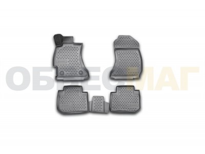 Коврики 3D в салон полиуретан 4 штуки Element для Subaru Forester 2013-2018