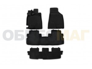 Коврики 3D в салон Element полиуретан 4 штуки на Toyota Highlander № NLC.3D.48.50.210kh