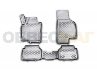 Коврики 3D в салон полиуретан 4 штуки Element для Volkswagen Tiguan 2007-2016