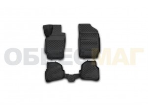 Коврики 3D в салон Element полиуретан 4 штуки на хетчбек на Volkswagen Polo № NLC.3D.51.28.210kh
