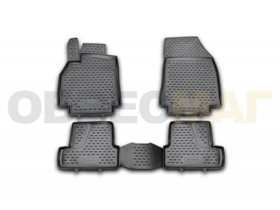 Коврики в салон полиуретан 4 штуки Element для Renault Megane 2009-2015 NLC.41.16.210kh