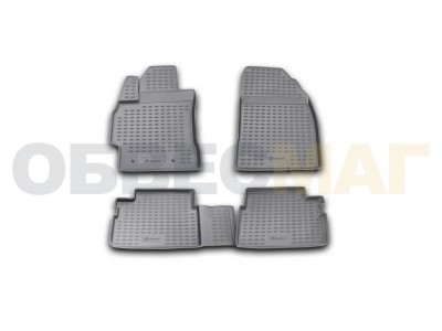 Коврики в салон полиуретан 4 штуки Element для Toyota Corolla 2007-2013