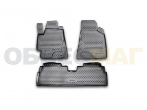 Коврики в салон Element полиуретан 4 штуки на Toyota Highlander № NLC.48.44.210