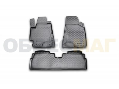 Коврики в салон полиуретан 4 штуки Element для Toyota Highlander 2001-2007