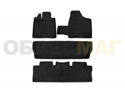 Коврики в салон полиуретан 4 штуки Element для Toyota Sienna 2003-2010
