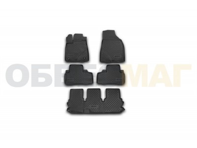 Коврики в салон полиуретан 5 штук Element для Toyota Highlander 2014-2020