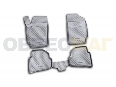 Коврики в салон полиуретан 4 штуки на седан Element для Volkswagen Polo 2010-2020
